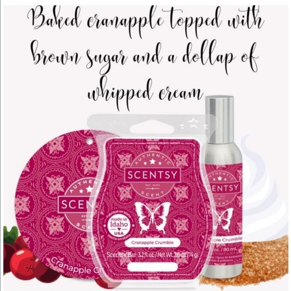 NIB scentsy wax bar Cranapple Crumble - Picture 2 of 5